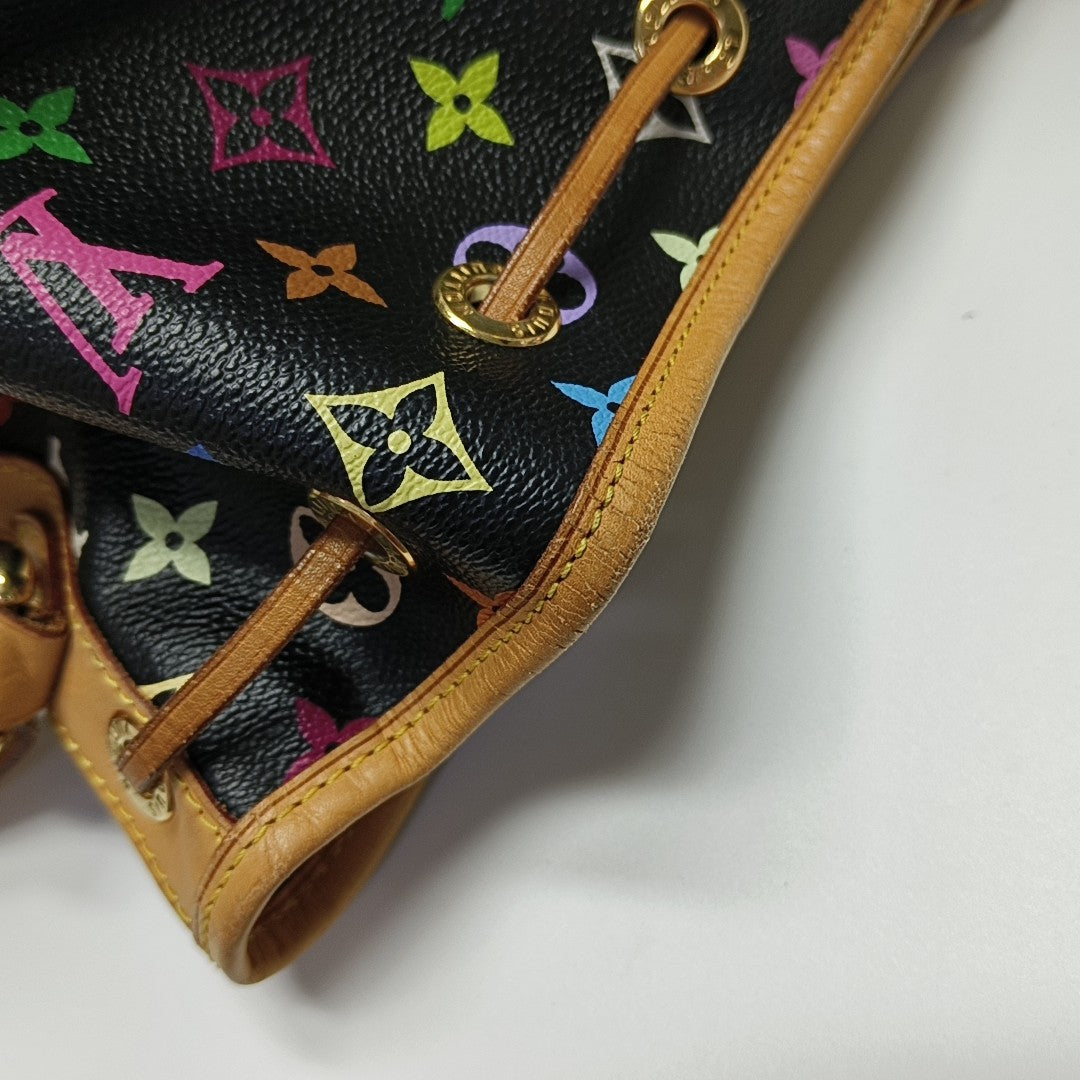 LV × TM NÉONOÉ MM Monogram Coated Canvas Black