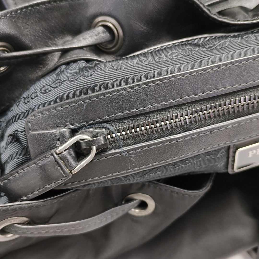 Nylon Backpack Black