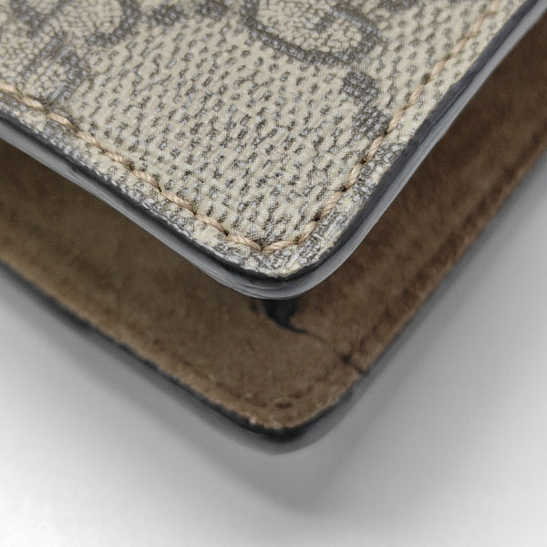 Dionysus Super Mini Monogram Coated Canvas Beige