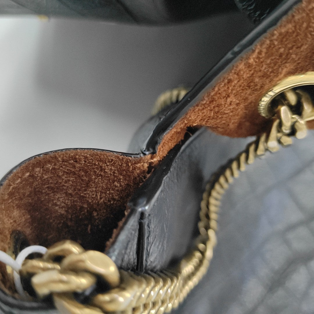 Calfskin Shoulder Bag Black