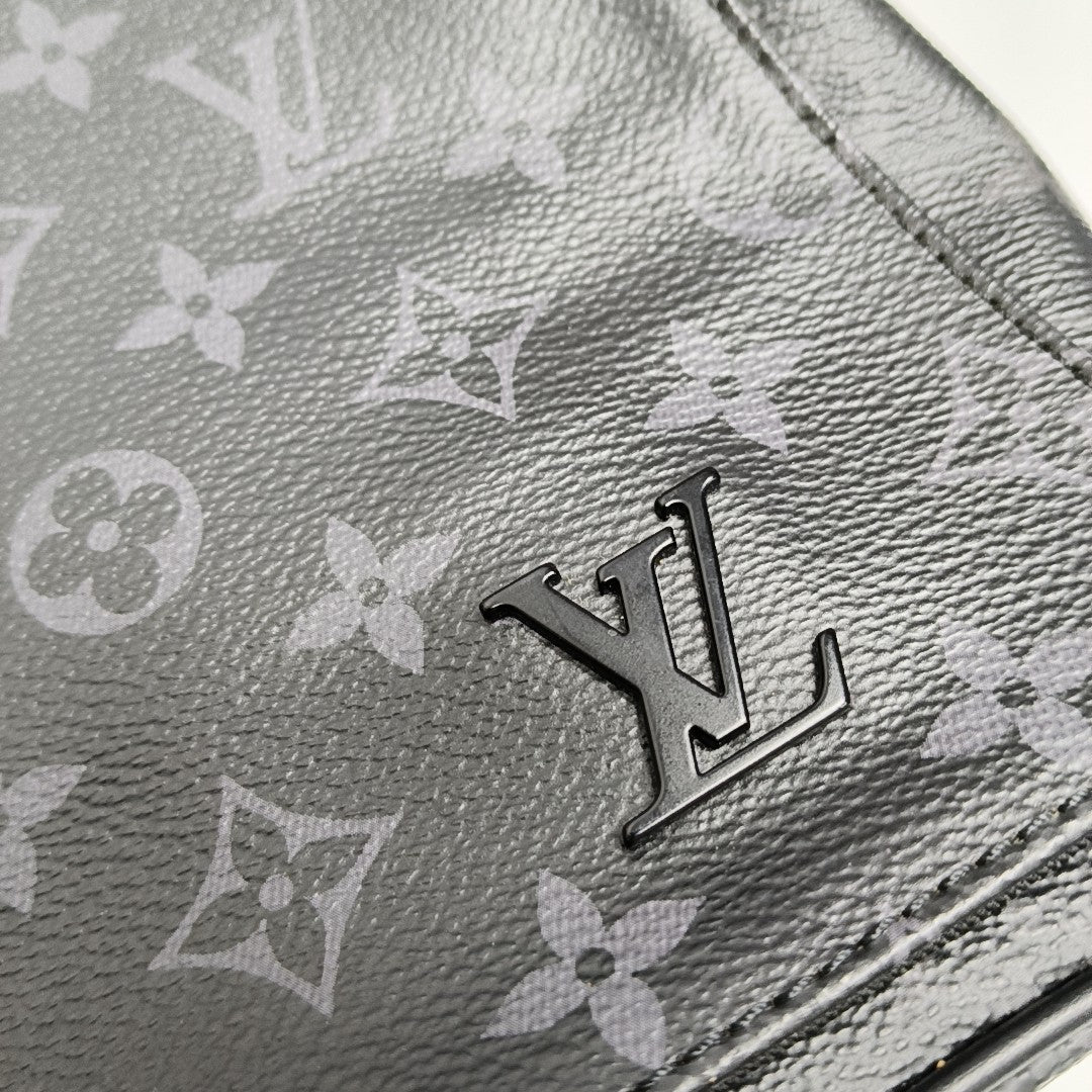 DISTRICT PM Monogram Coated Canvas Black