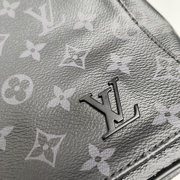 DISTRICT PM Monogram Coated Canvas Black