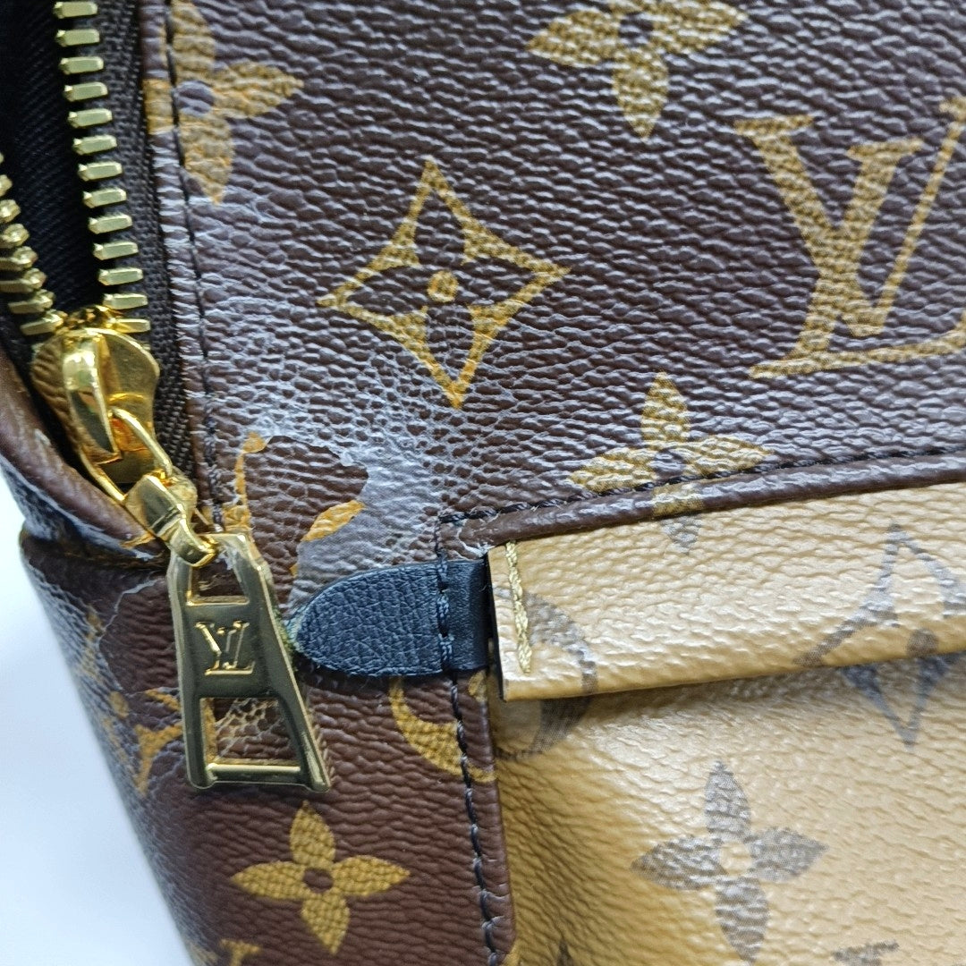 PALM SPRINGS PM Monogram Coated Canvas Brown