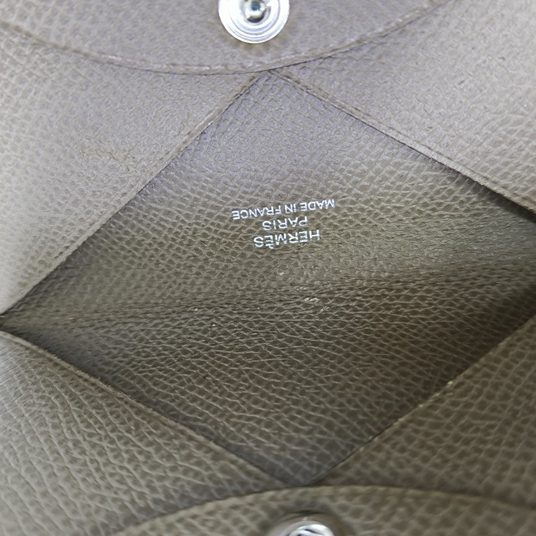 Calvi Epsom Gray Card Holder