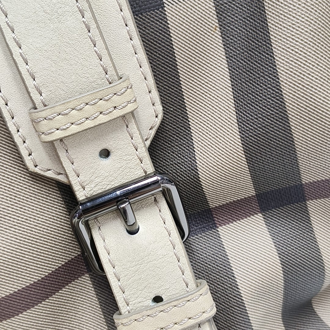 Coated Canvas Tote Bag Gray