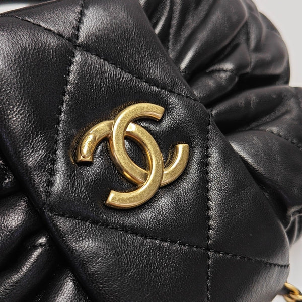 Quilted Lambskin Mini Black