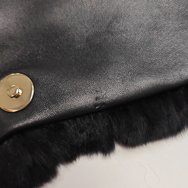 Fur Clutch Black