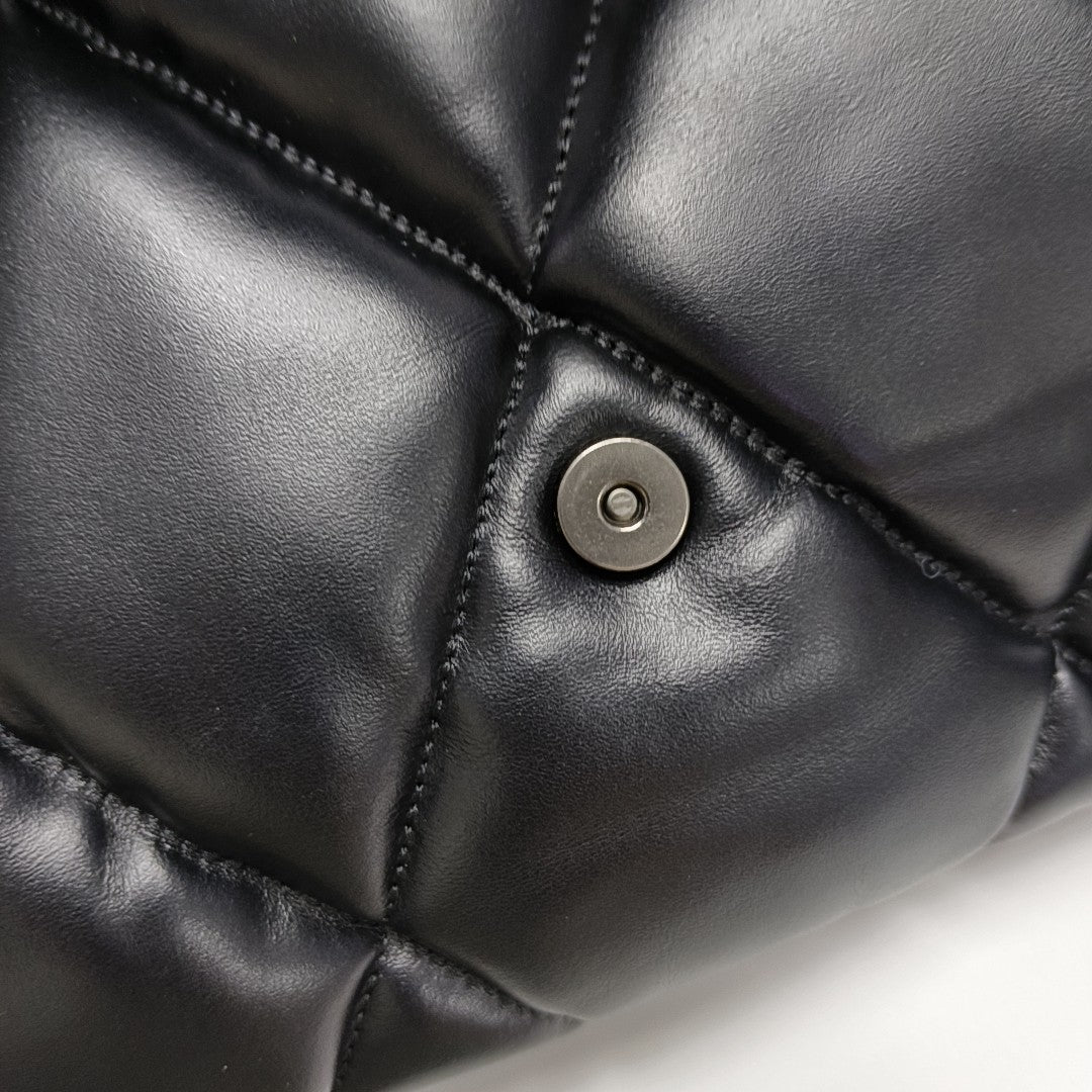 B. Quilted Calfskin Black