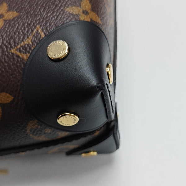 PETITE MALLE Monogram Coated Canvas Brown