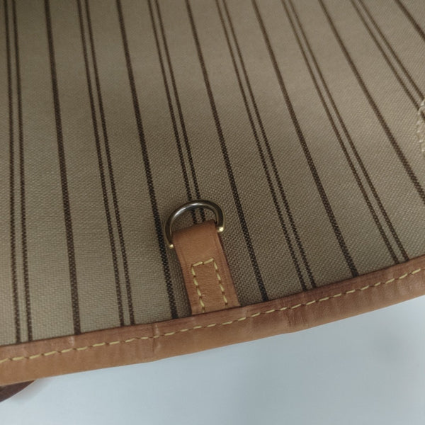 NEVERFULL MM Monogram Coated Canvas Brown