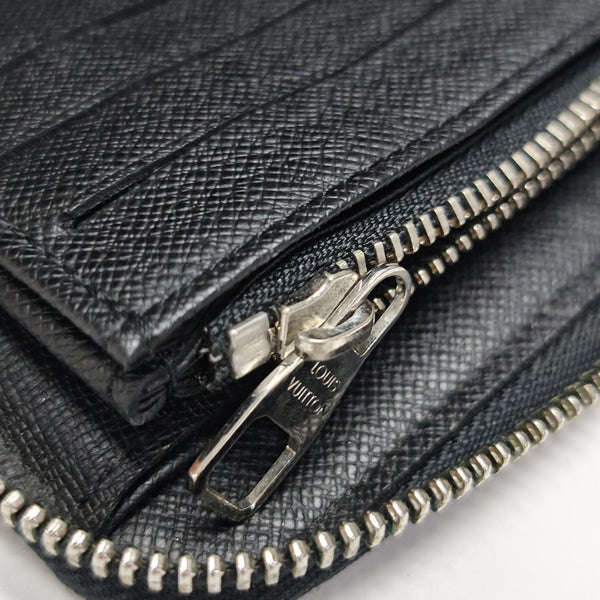 ZIPPY Damier Graphite Coated Canvas Black Wallet
