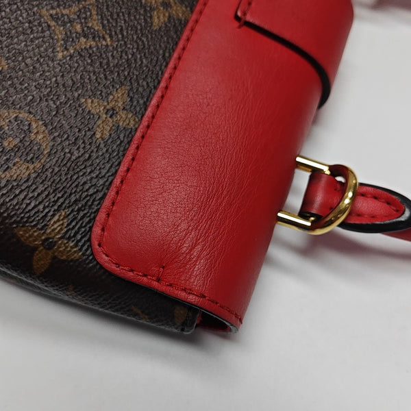 LOCKY BB Monogram Coated Canvas Red