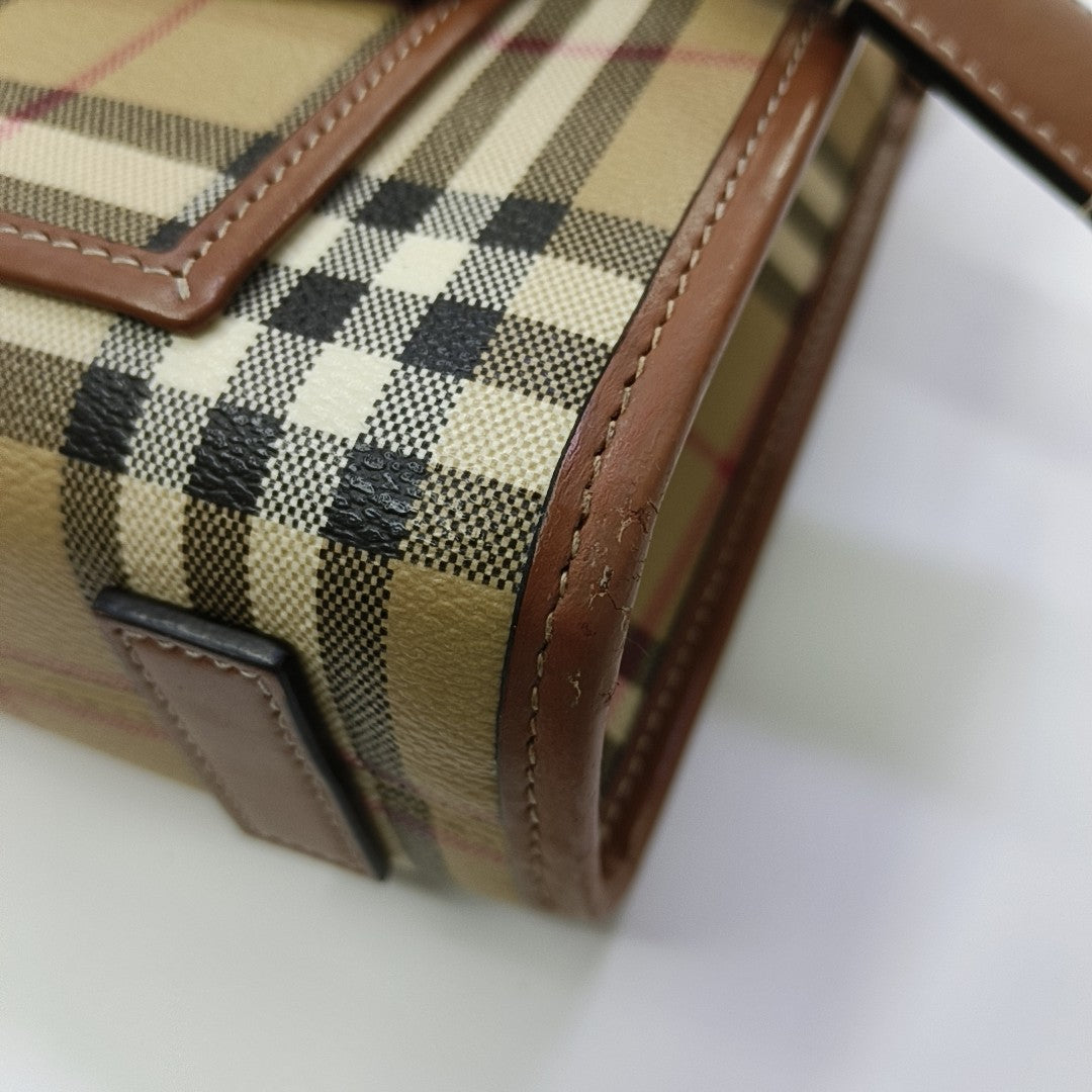 Freya Mini Coated Canvas Beige