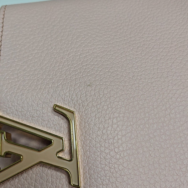 Authenticated pre-owned  CAPUCINES PM Calfskin Pink - Shoulder Bag at Looply