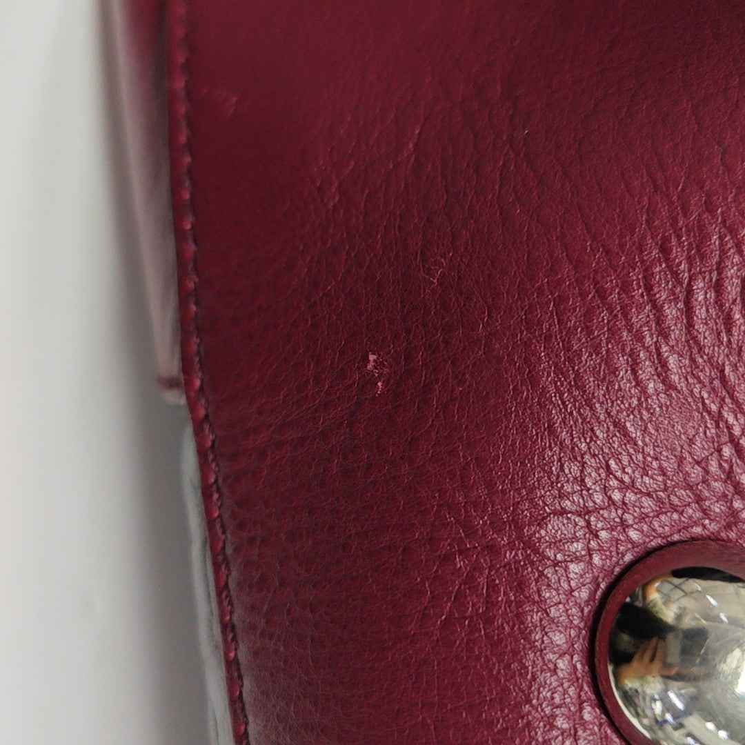 Calfskin Tote Bag Red