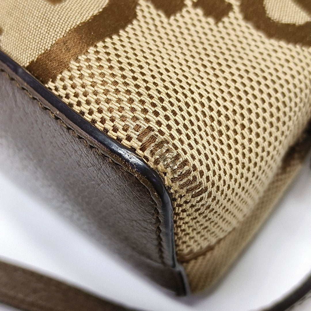 Ophidia Small Monogram Fabric Brown