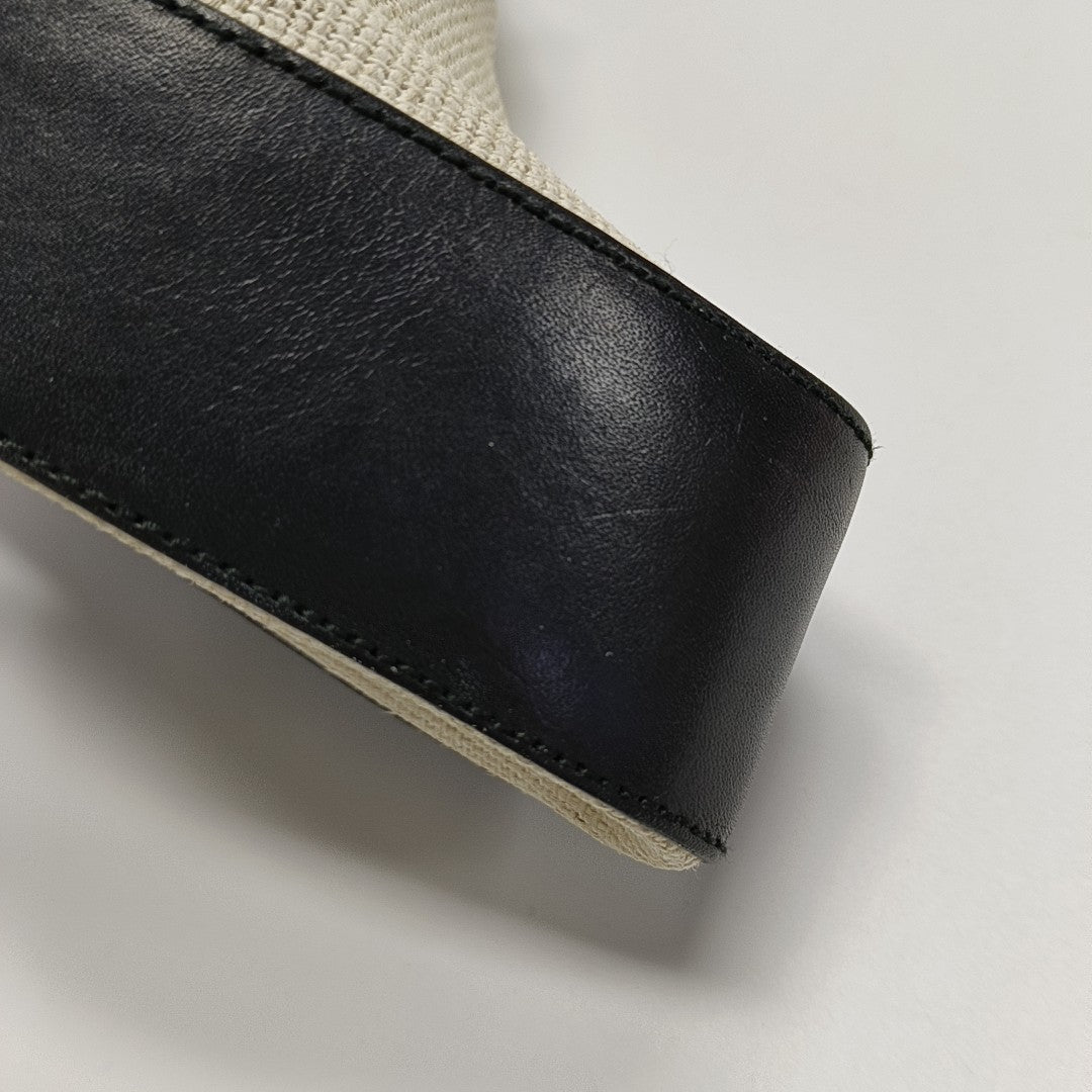 Fabric Top Handle Bag White