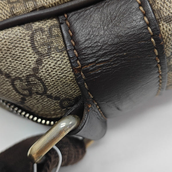 Monogram Coated Canvas Shoulder Bag Brown