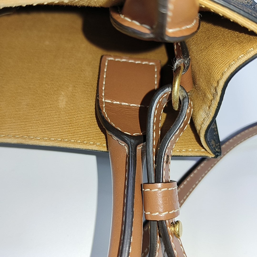 CABAS CELINE Mini Coated Canvas Brown