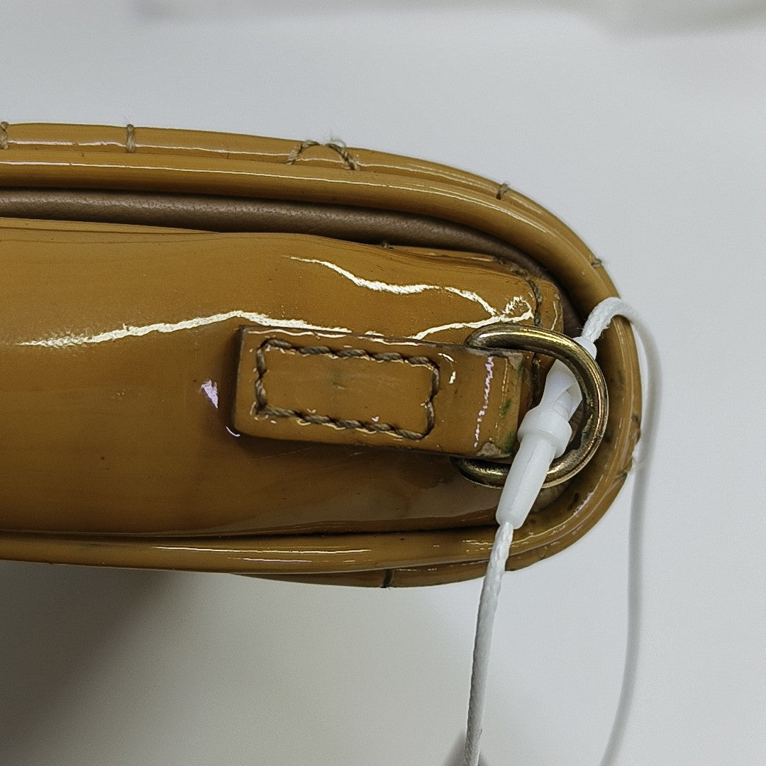 Lady Dior Piel Acolchada Charol Amarillo