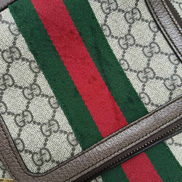 Ophidia Small Monogram Coated Canvas Beige