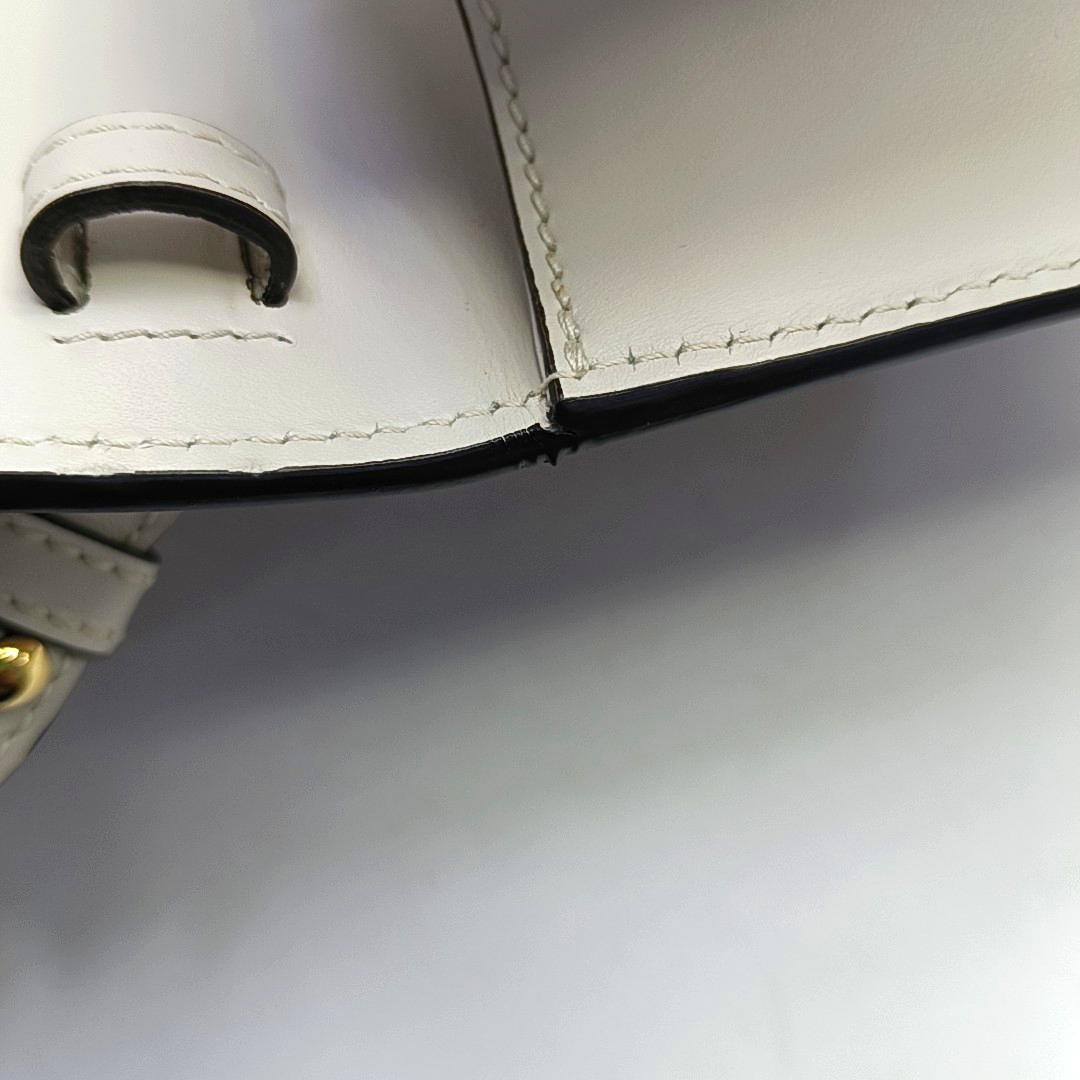 Sylvie Mini Calfskin White