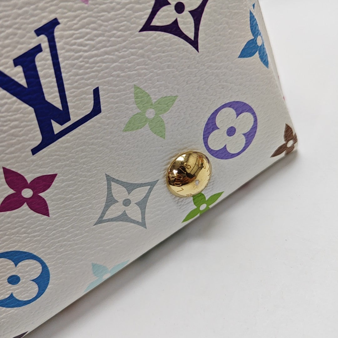 LV × TM CARRYALL PM Monogram Coated Canvas White