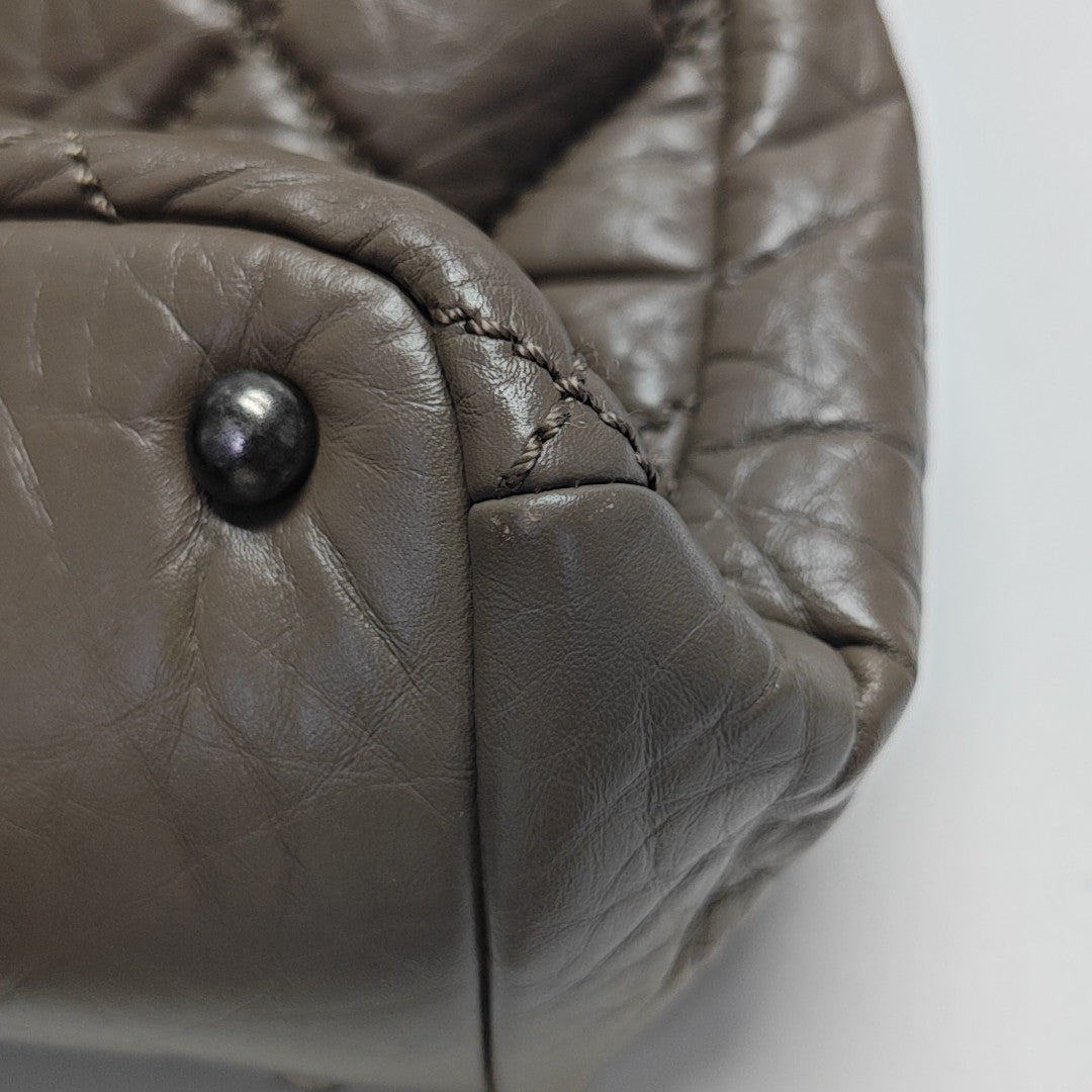 PORTOBELLO Quilted Calfskin Gray