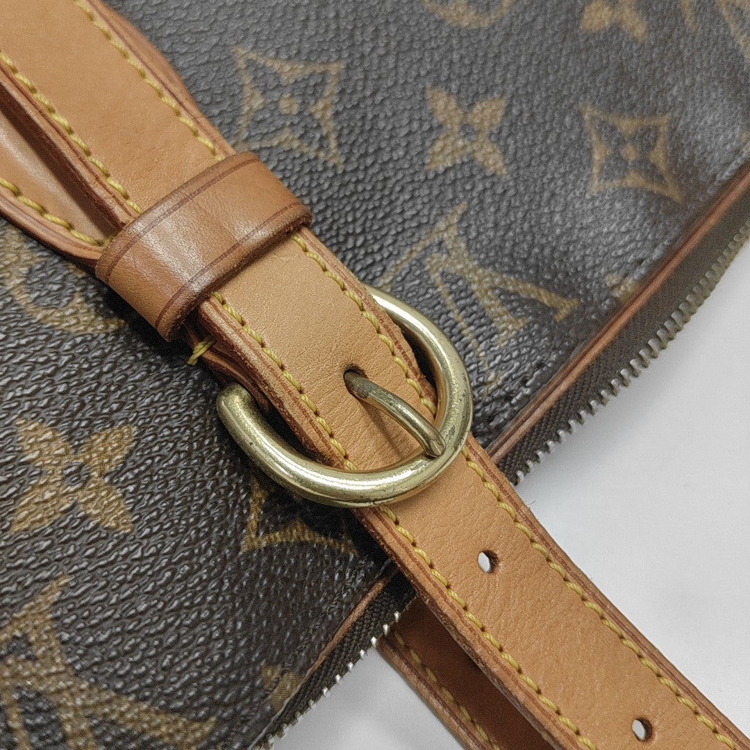POPINCOURT Monogram Coated Canvas Brown