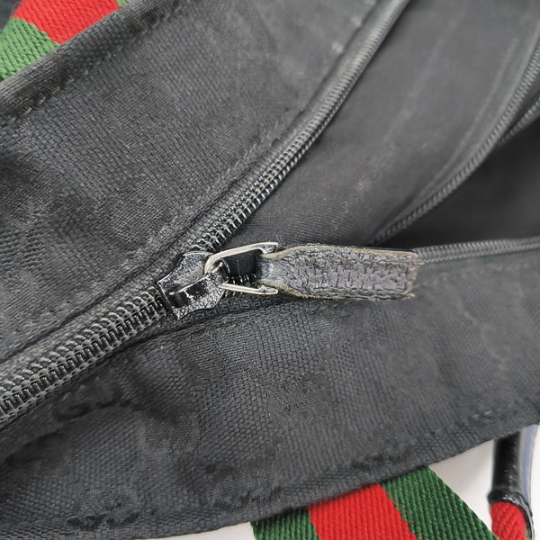 Monogram Canvas Tote Bag Black