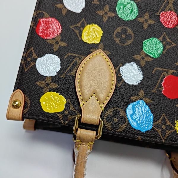 ONTHEGO PM Monogram Coated Canvas Brown