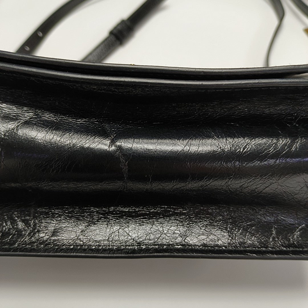 Calfskin Crossbody Bag Black