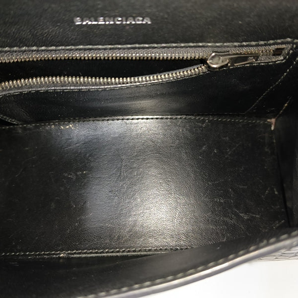 Hourglass S Calfskin Black