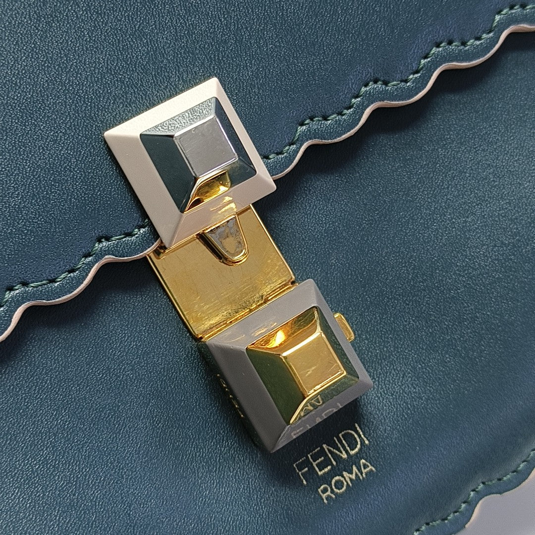 Kan I Mini Calfskin Green