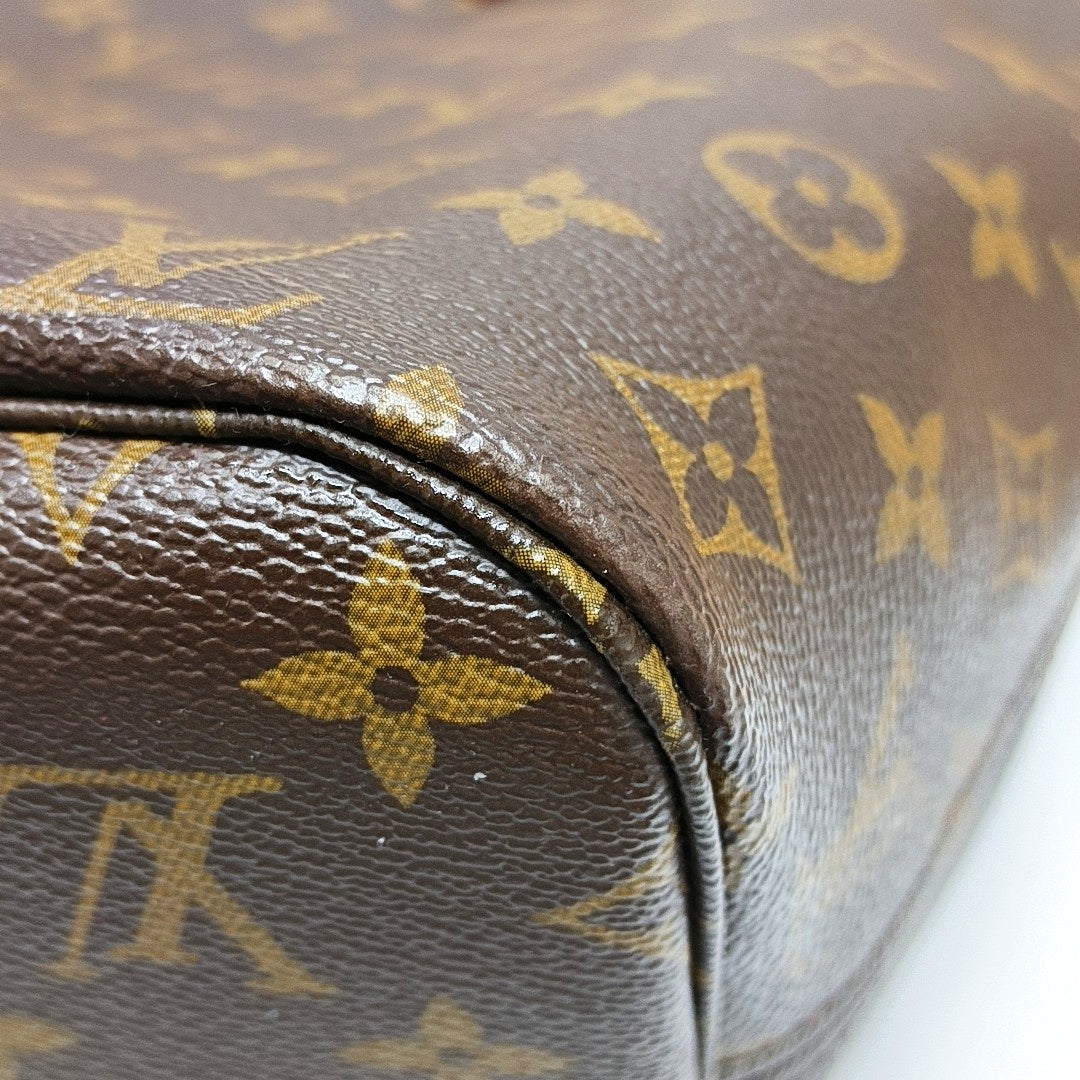 NEVERFULL MM Monogram Coated Canvas Brown