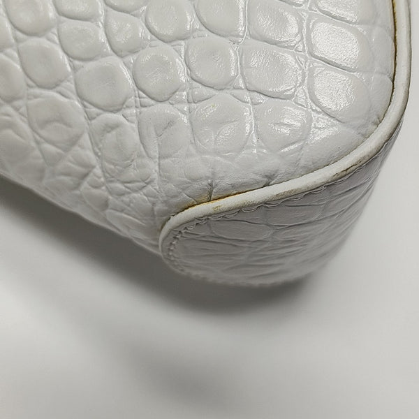 Calfskin Top Handle Bag White