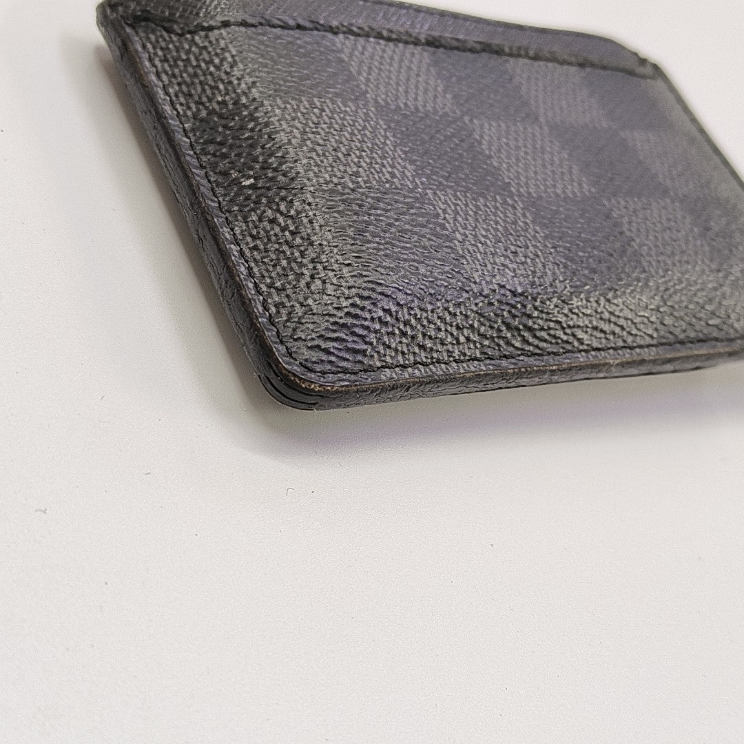 Néo Damier Graphite Coated Canvas Black Card Holder