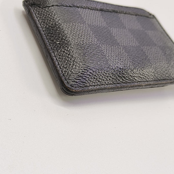 Néo Damier Graphite Coated Canvas Black Card Holder