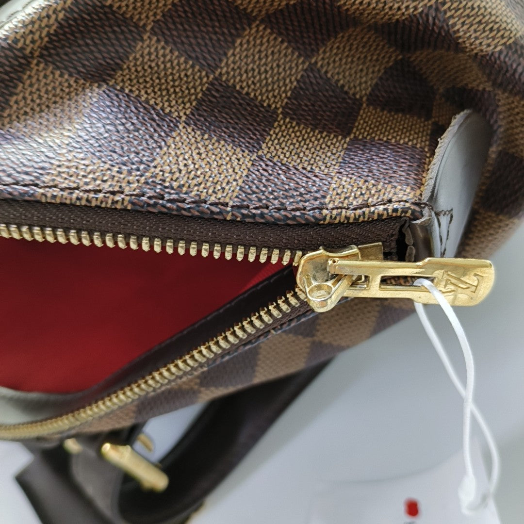 VERONA MM Damier Ebene Coated Canvas Brown