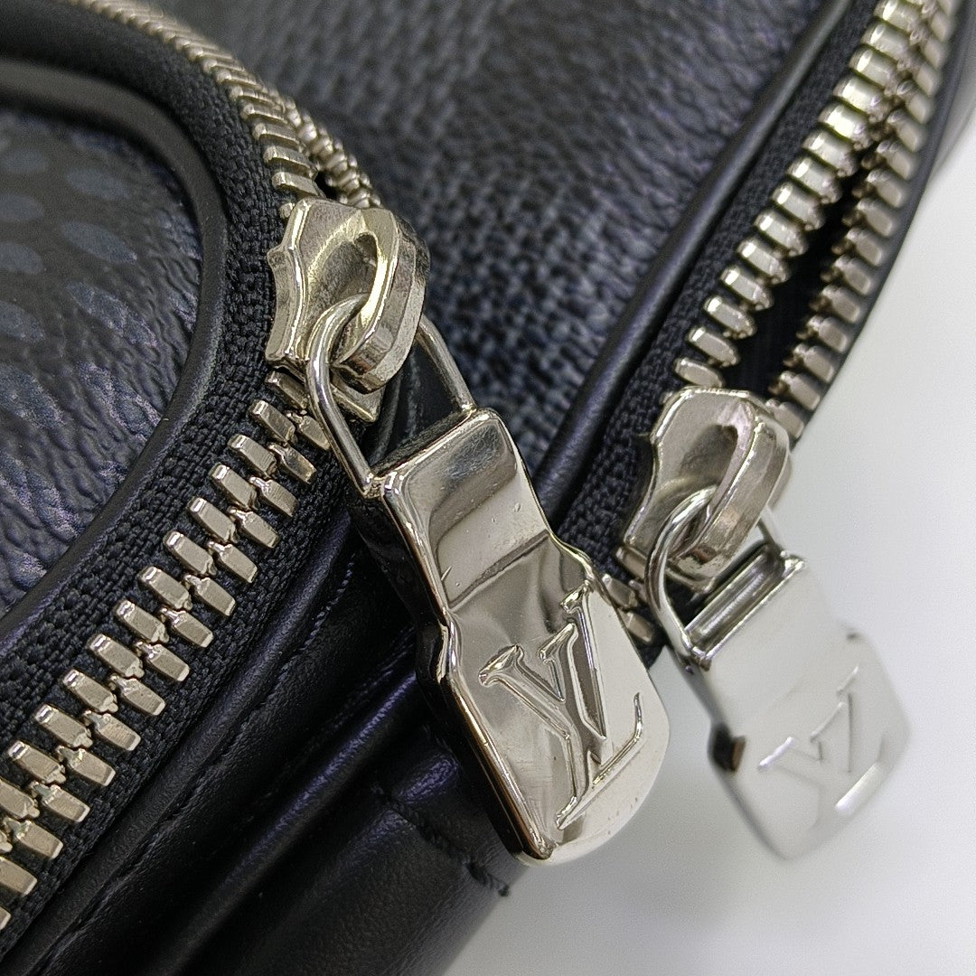 AMAZON Damier Graphite Coated Canvas Gray