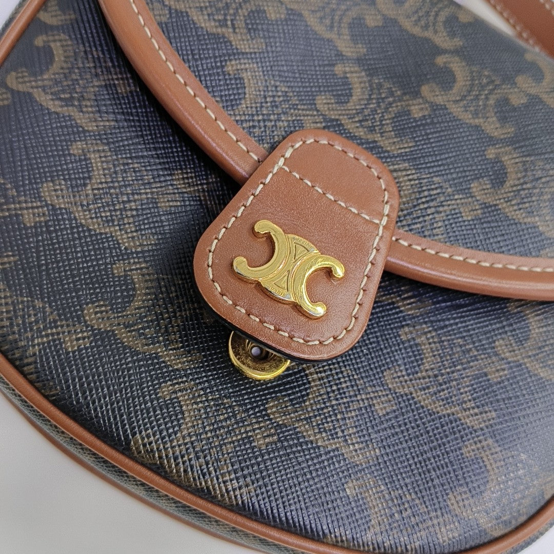 BESACE Mini Coated Canvas Brown