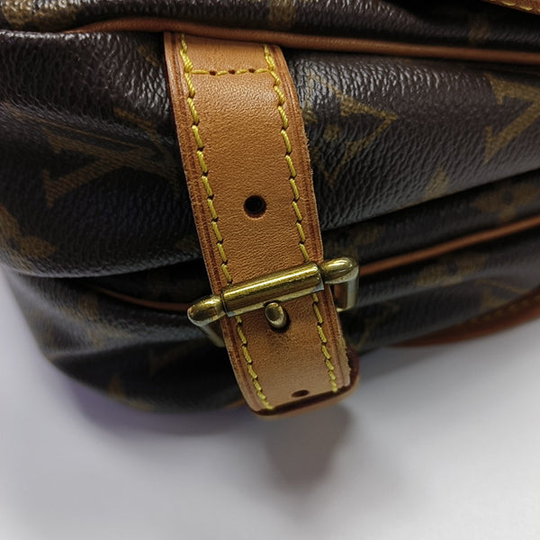 SAUMUR 30 Monogram Coated Canvas Brown