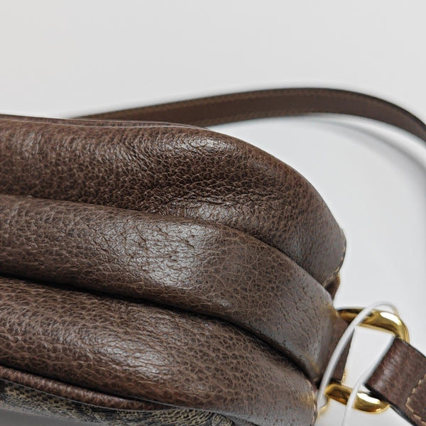 Ophidia Mini Monogram Coated Canvas Beige