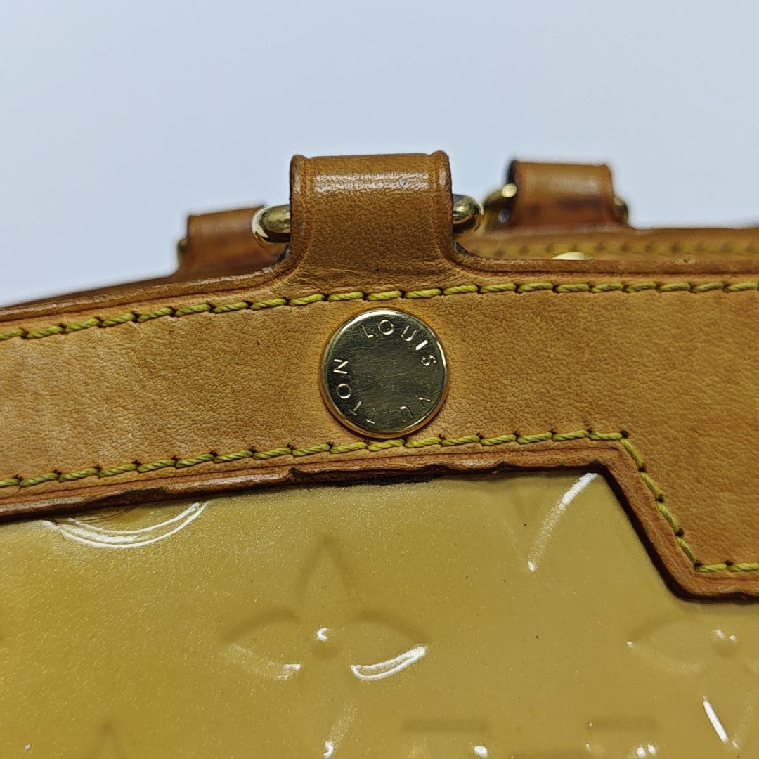 BREA MM Monogram Patent Leather Yellow