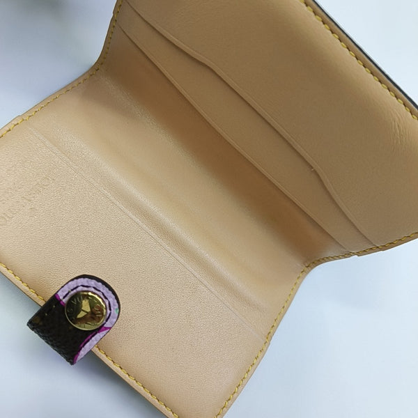 Monogram Coated Canvas Card Holder Brown