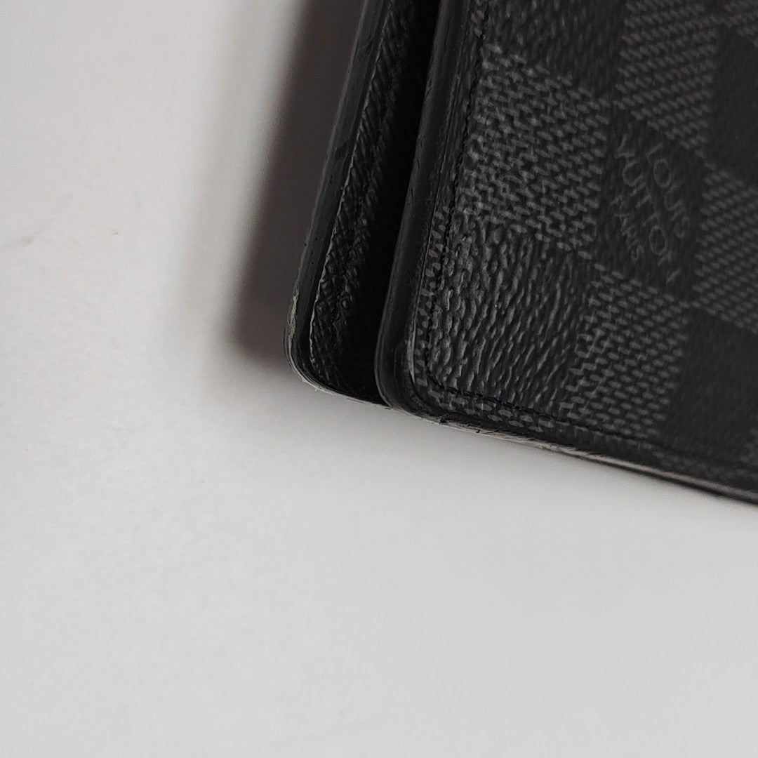 AMERIGO Damier Graphite Coated Canvas Gray