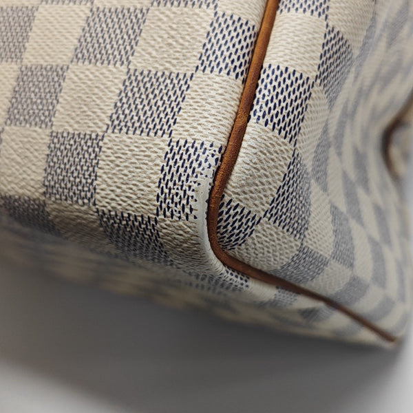 SPEEDY 30 Damier Azur Coated Canvas White