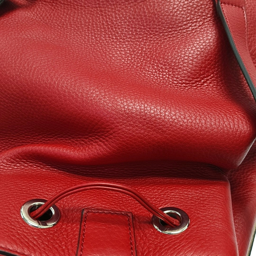 Authenticated pre-owned  Soho Calfskin Red - Bucket Bag at Looply