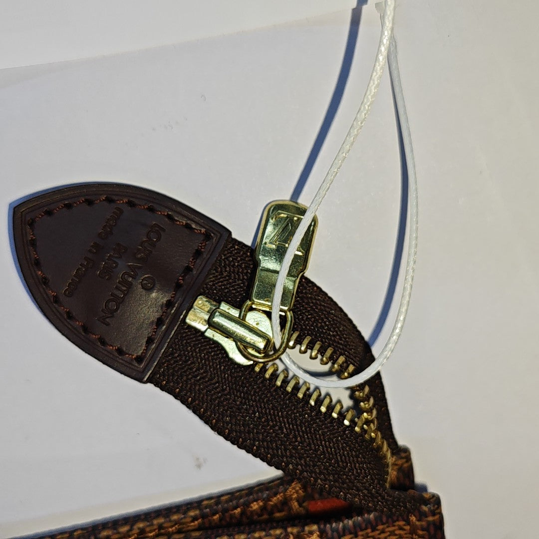 TOILET POCKET 26 Damier Ebene Coated Canvas Brown