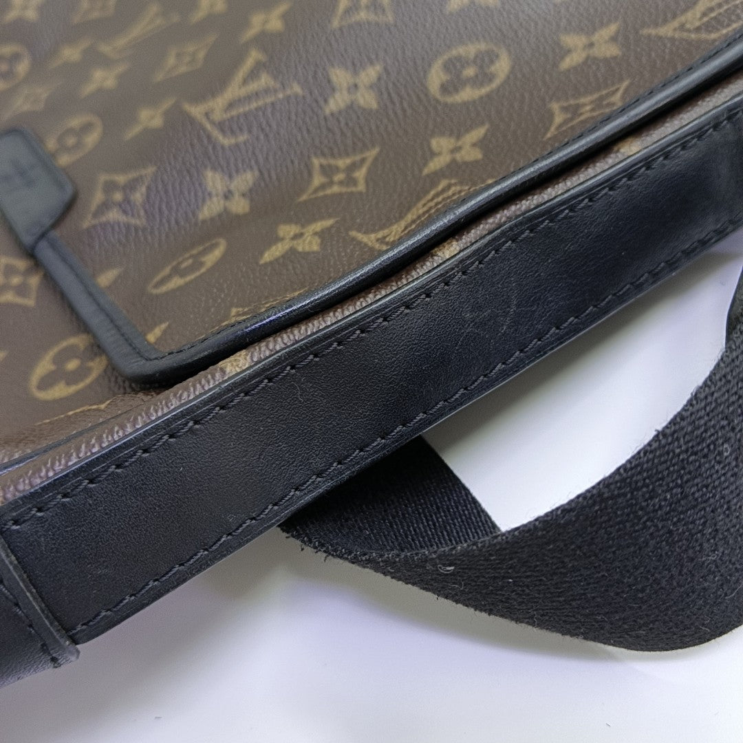 Monogram Coated Canvas Shoulder Bag Brown